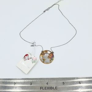 Sterling silver Earth necklace